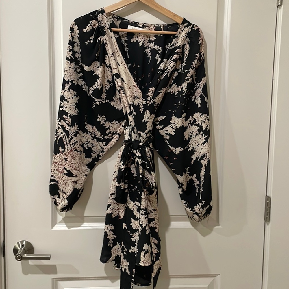 Bishop + Young wrap mini dress, like new!
